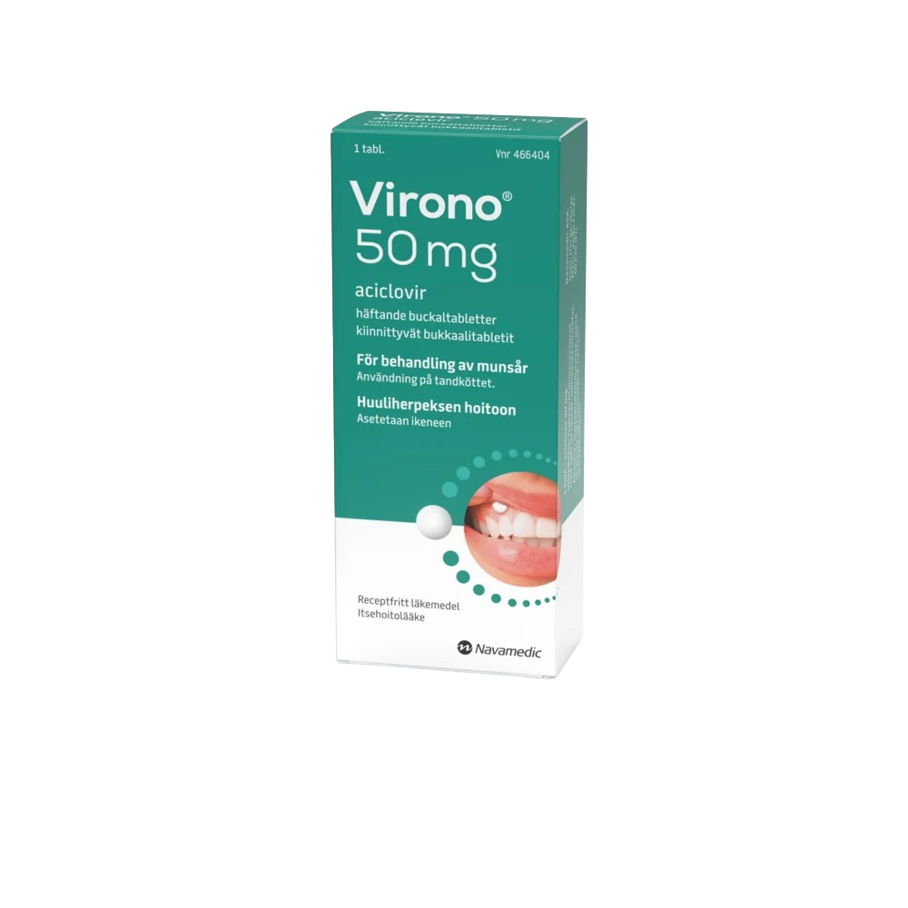 Virono buckaltablett 50 mg, 1 st