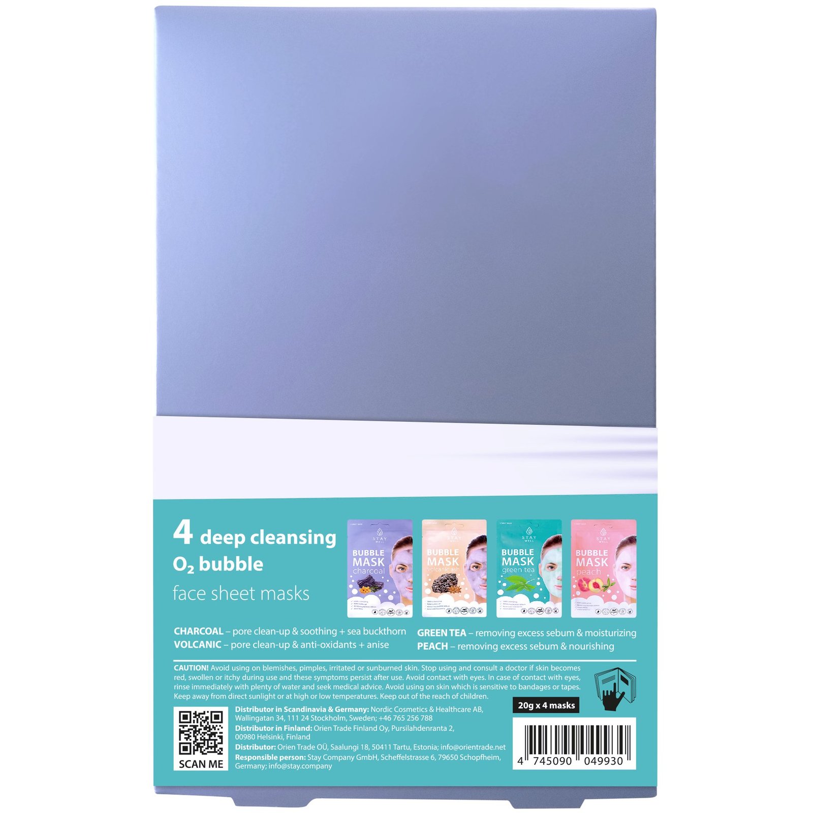 STAY WELL Bubble Masks Collection 4 st