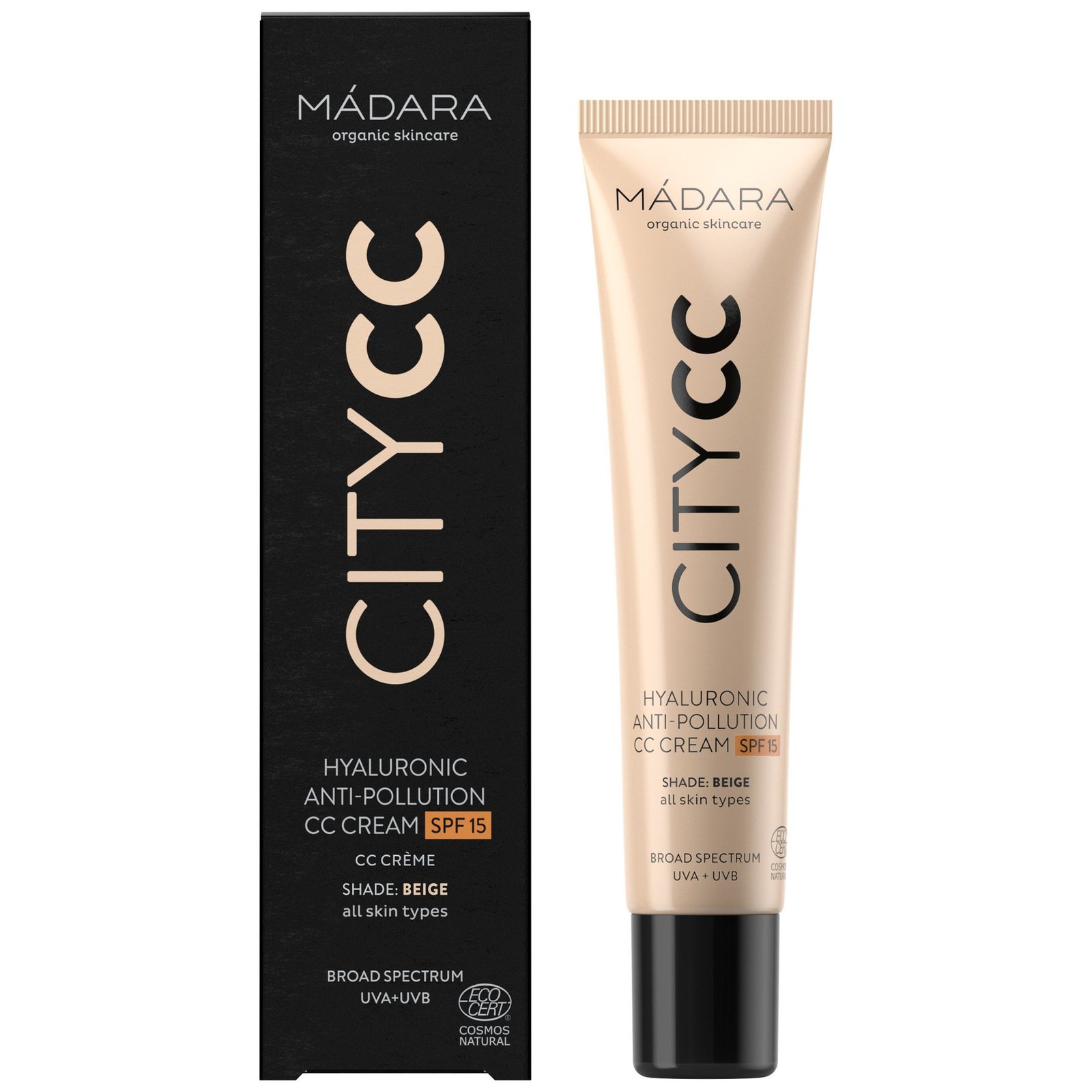 MÁDARA CityCC Hyaluronic Anti-pollution CC Cream SPF 15 Beige 40 ml