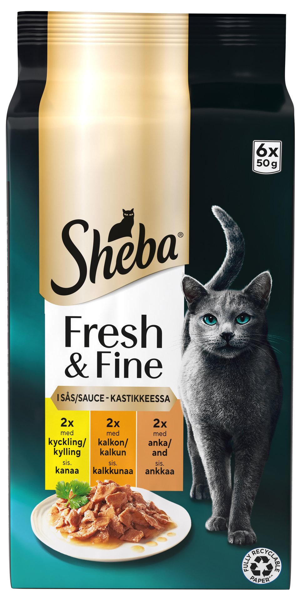 Sheba Fresh & Fine Kattmat Fisk i sås 300 g