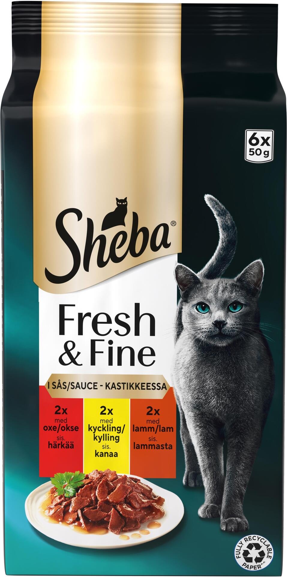 Sheba Fresh & Fine Kattmat Mix i sås 300 g