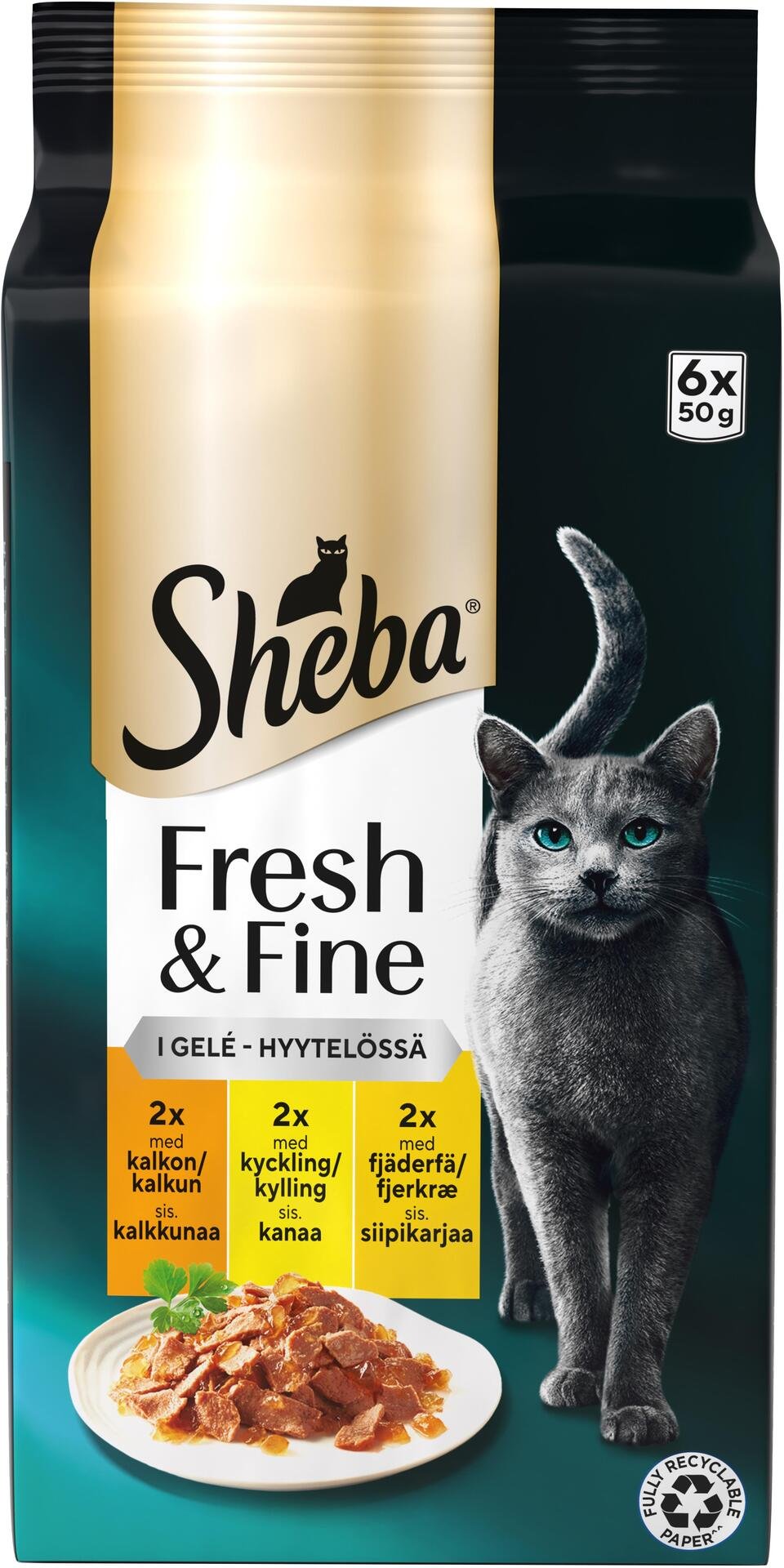 Sheba Fresh & Fine Fågel i Gelé 300 g