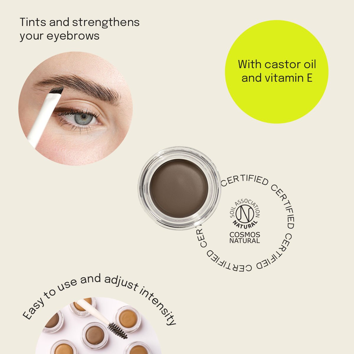 Uoga Uoga Eyebrow Pomade  Taupe 2,5ml