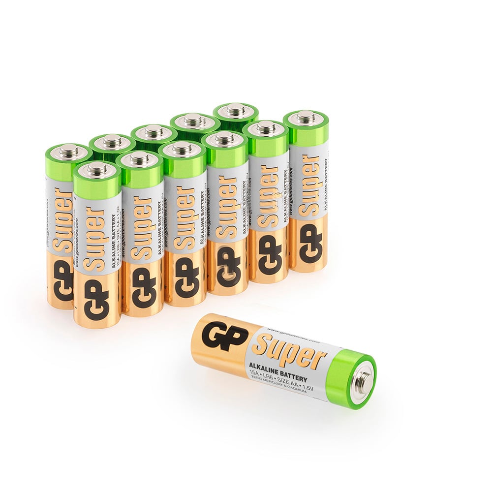 GP Super Alkaline AA 15A/LR6 Batterier 12-pack