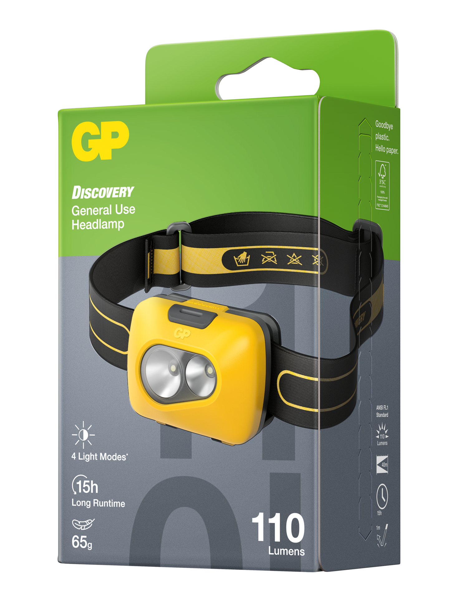 GP Batteries CH42 Discovery Pannlampa 110 Lumen