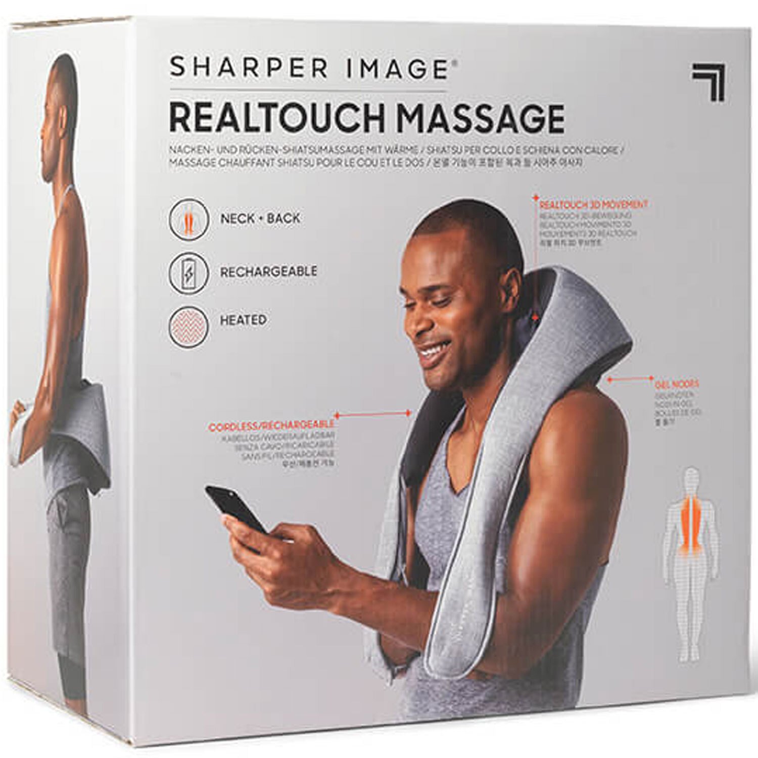 Sharper Image Realtouch Shiatsu Wireless Neck and Back