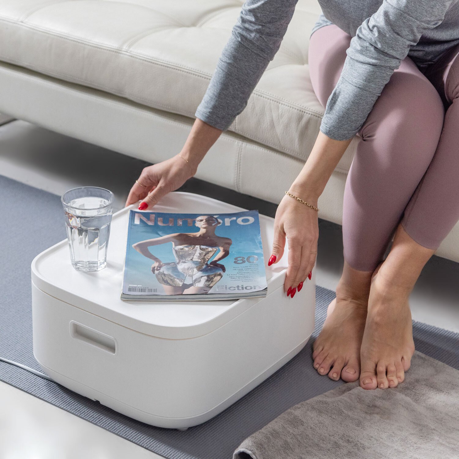 Sharper Image Massager Foot Bath Heating with LCD