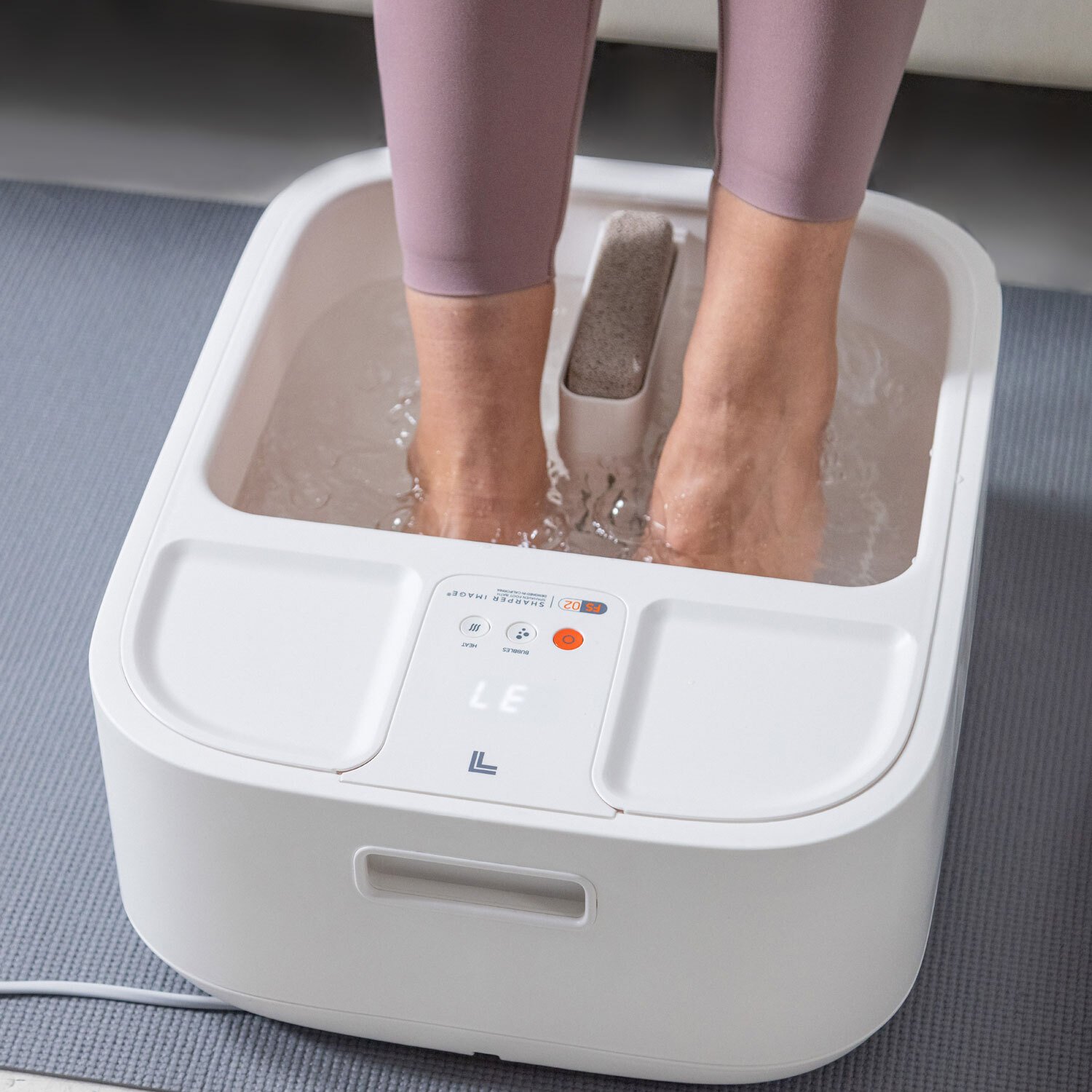 Sharper Image Massager Foot Bath Heating with LCD