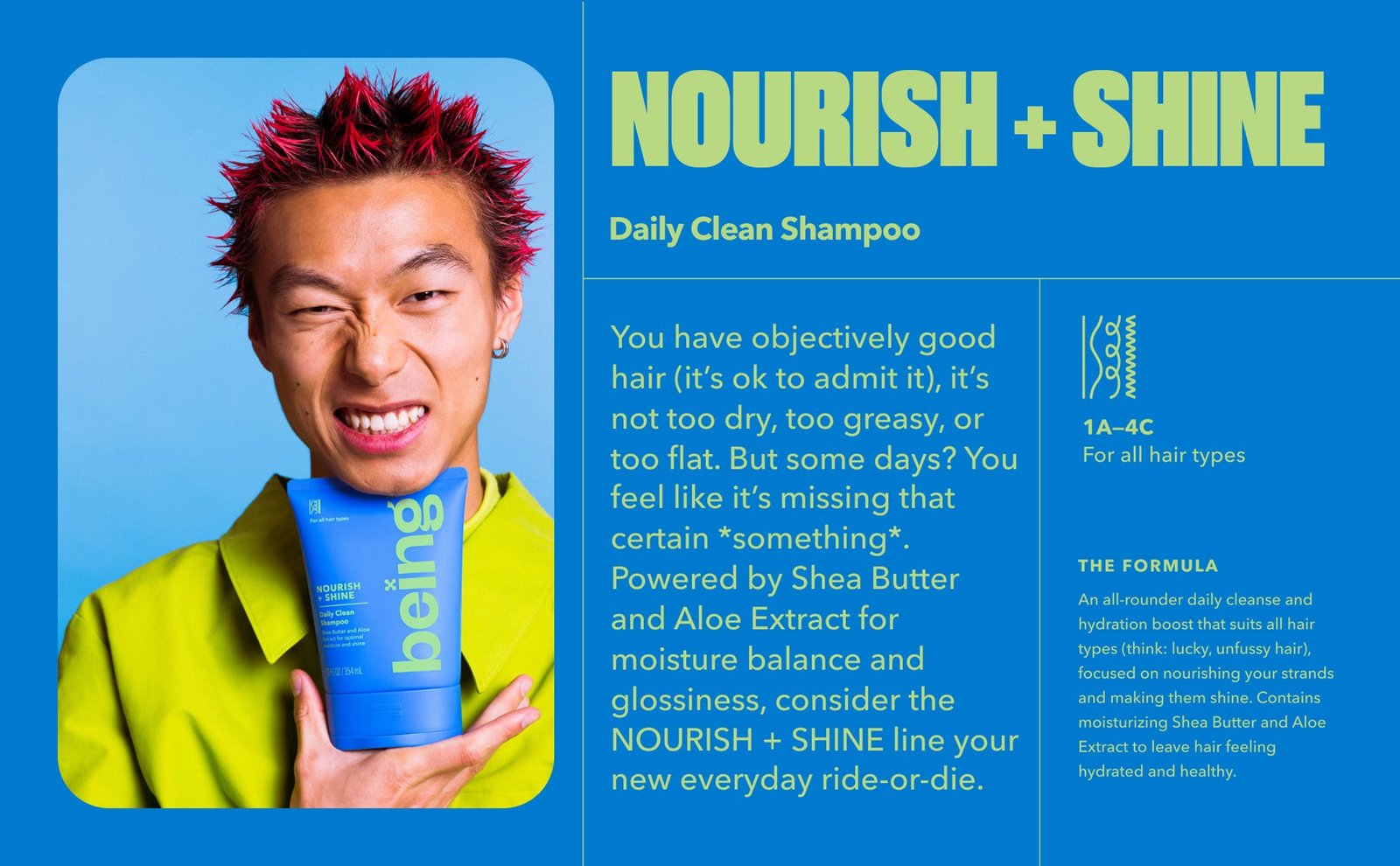 Being Shampoo Nourish + Shine 354 ml