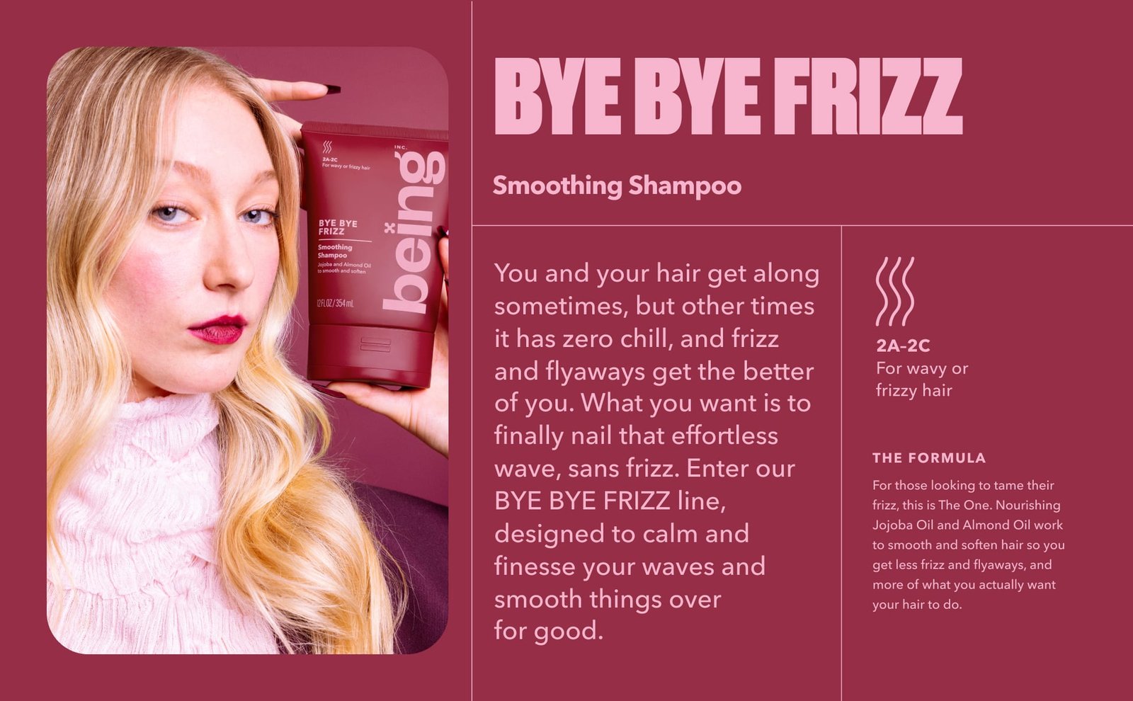 Being Shampoo Bye Bye Frizz 354 ml