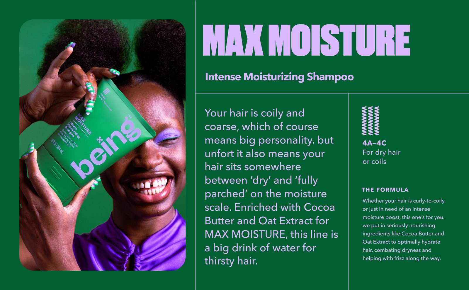 Being Shampoo Max Moisture 354 ml