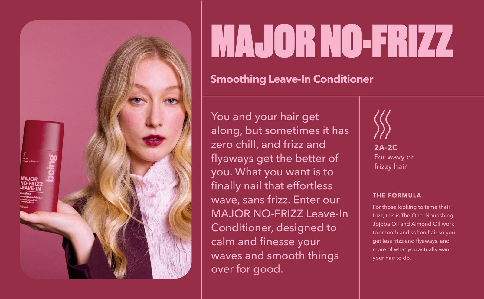 Being Leave-in Conditioner Major No-Frizz 227ml