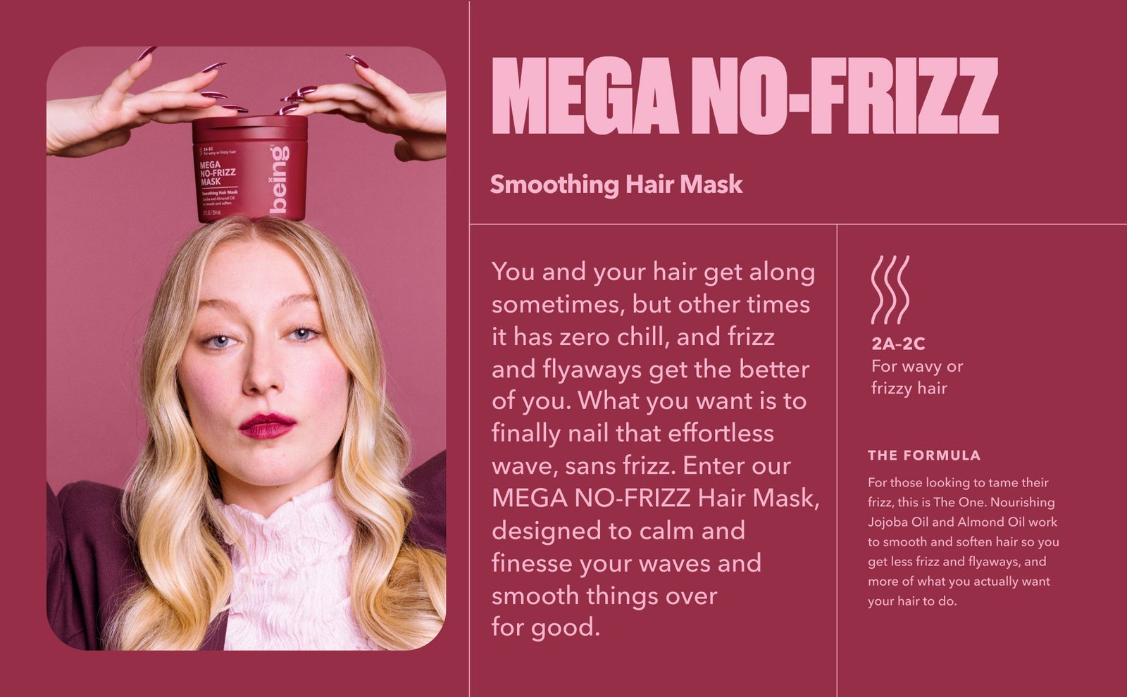 Being Hair Mask Mega No-Frizz 354 ml