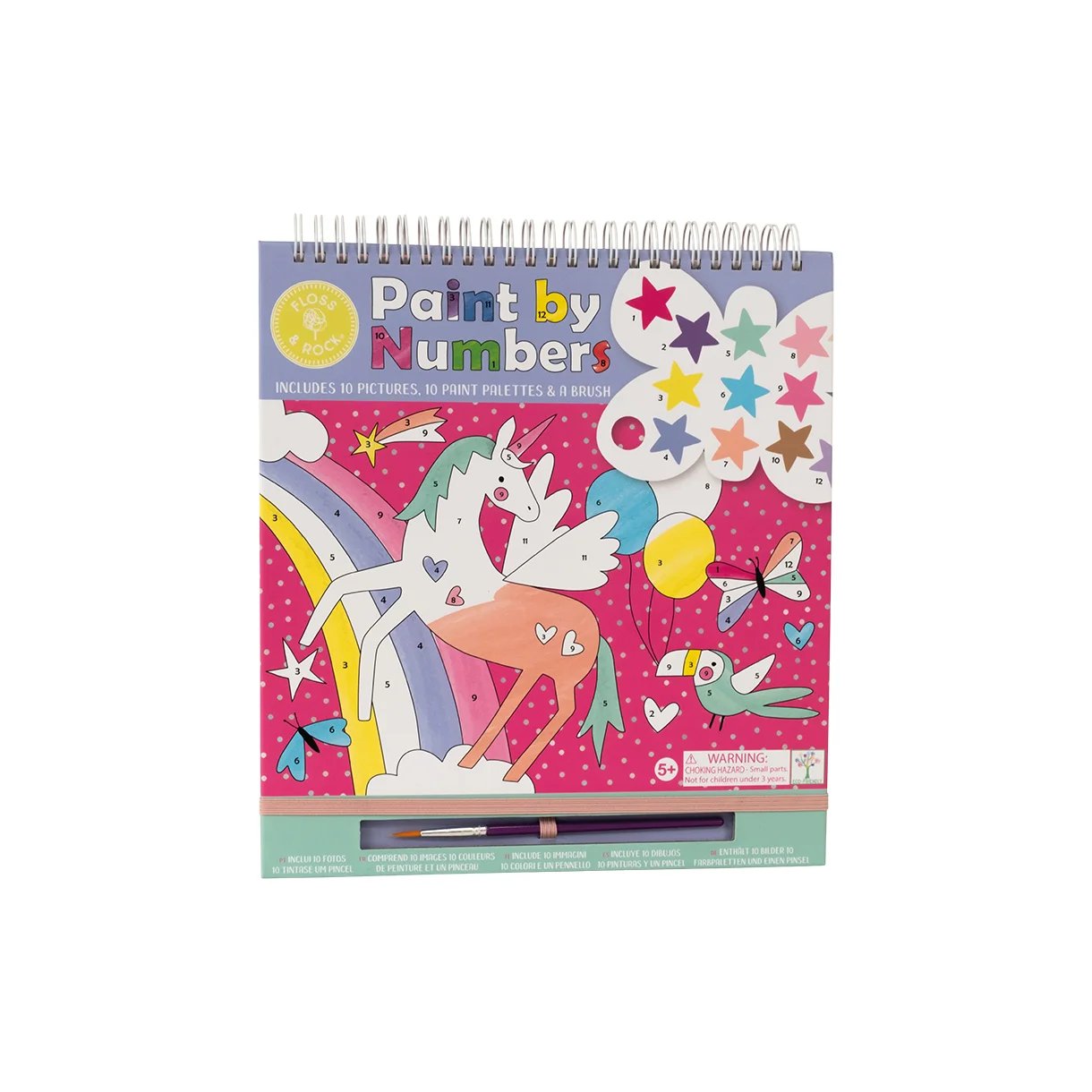 Floss & Rock Måla Efter Nummer Med Vattenfärg Paletter Fantasy