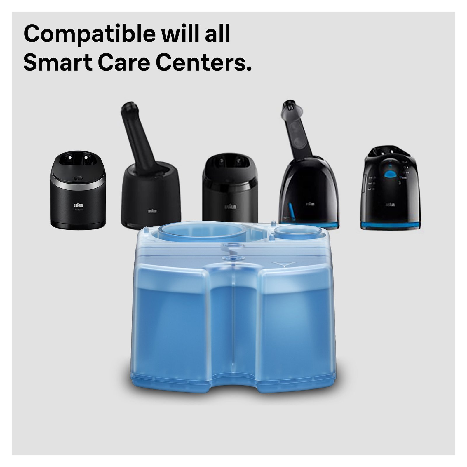 Braun 3in1 ShaverCare Refiller Hygienisk rengöring för SmartCare Center, 4‑pack