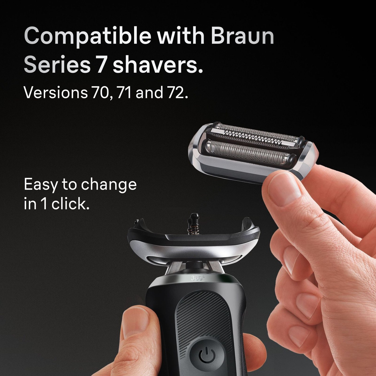 Braun Series 7 74S Original Rakhuvud kompatibel med 70 71 72