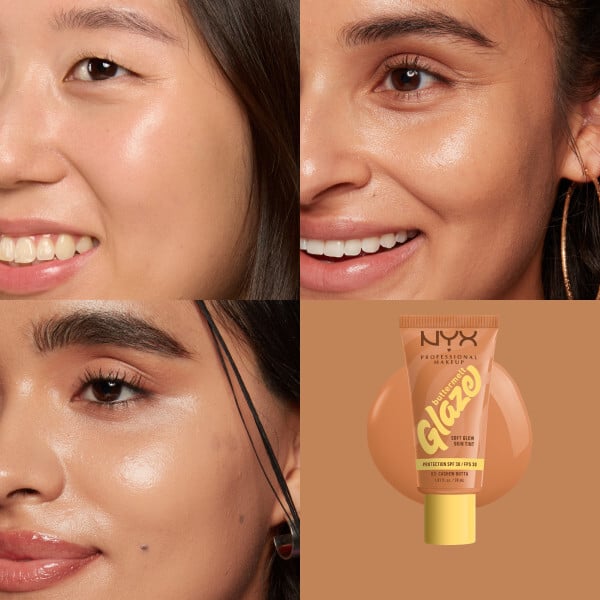 NYX Professional Makeup Buttermelt Glaze Soft Glow Skin Tint SPF30 Foundation 03 Cashew Butta 30 ml
