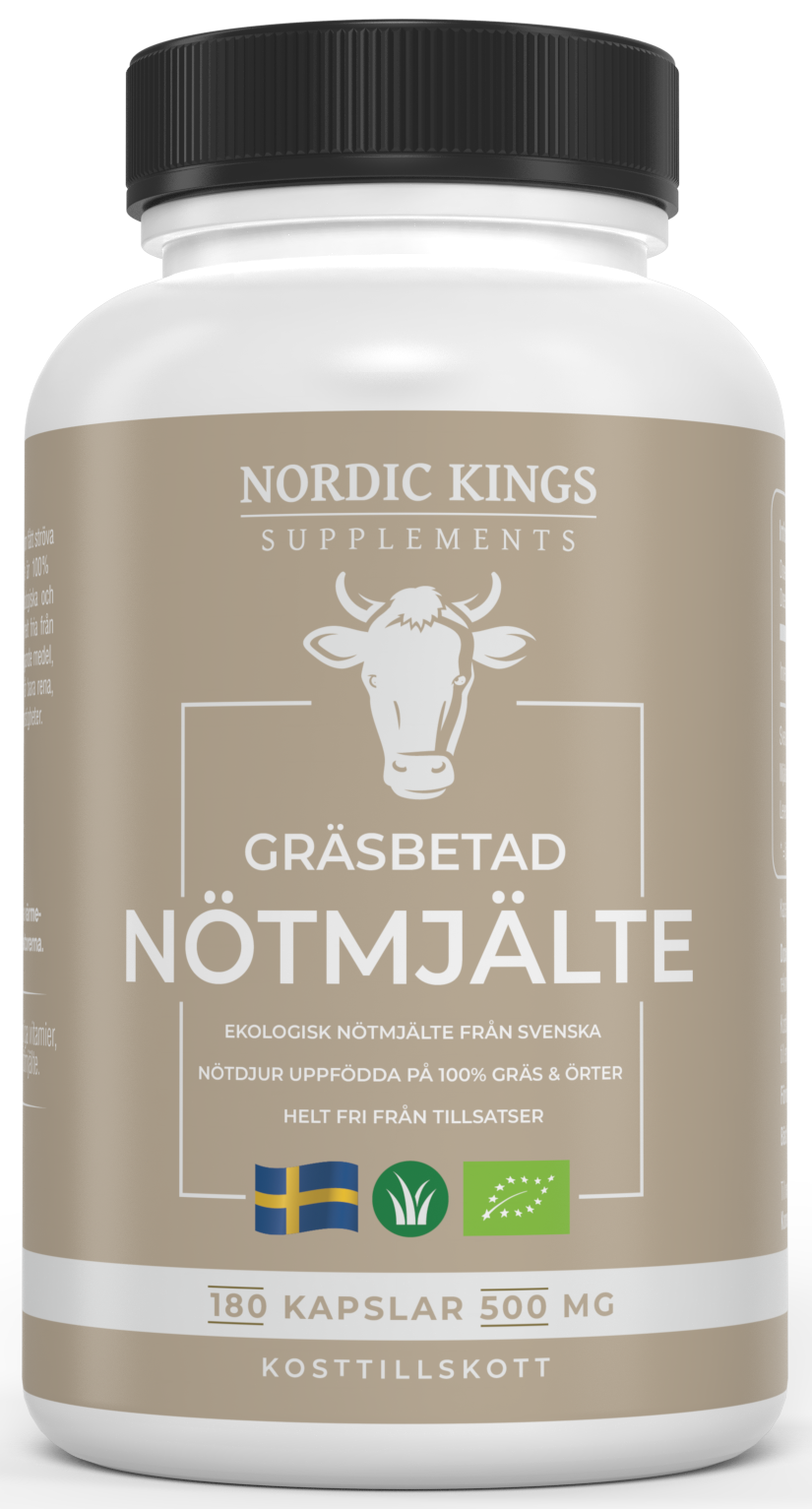 Nordic Kings Gräsbetad Nötmjälte EKO 180 kapslar