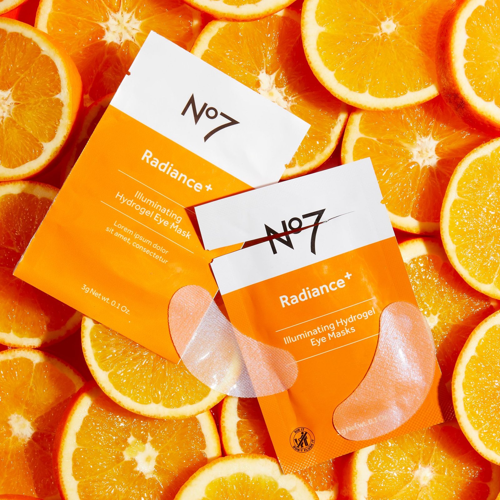 No7 Radiance+ Illuminating Hydrogel Eye Masks 5 st