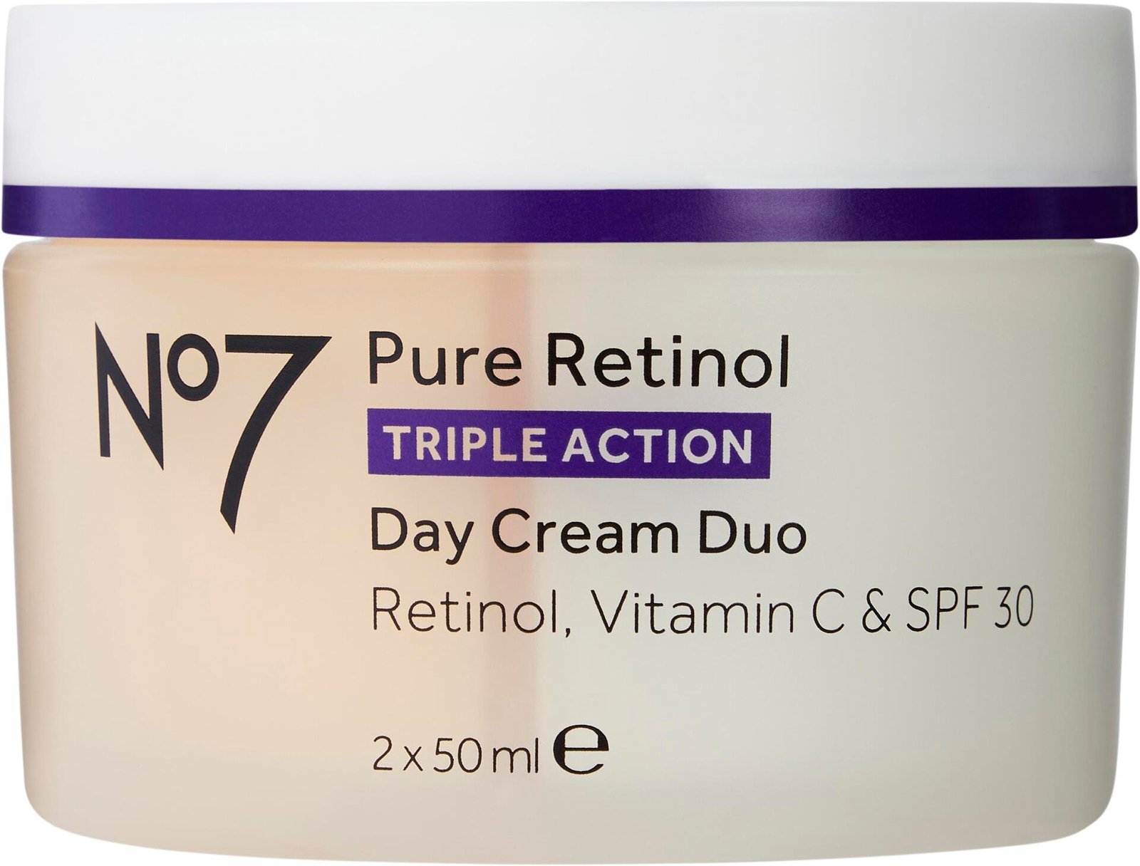 No7 Pure Retinol Day Cream Duo Vitamin C SPF30 100ml