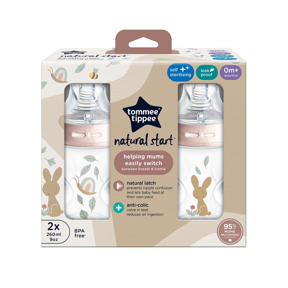 Tommee Tippee Natural Start Flaska 2-pack 260 ml