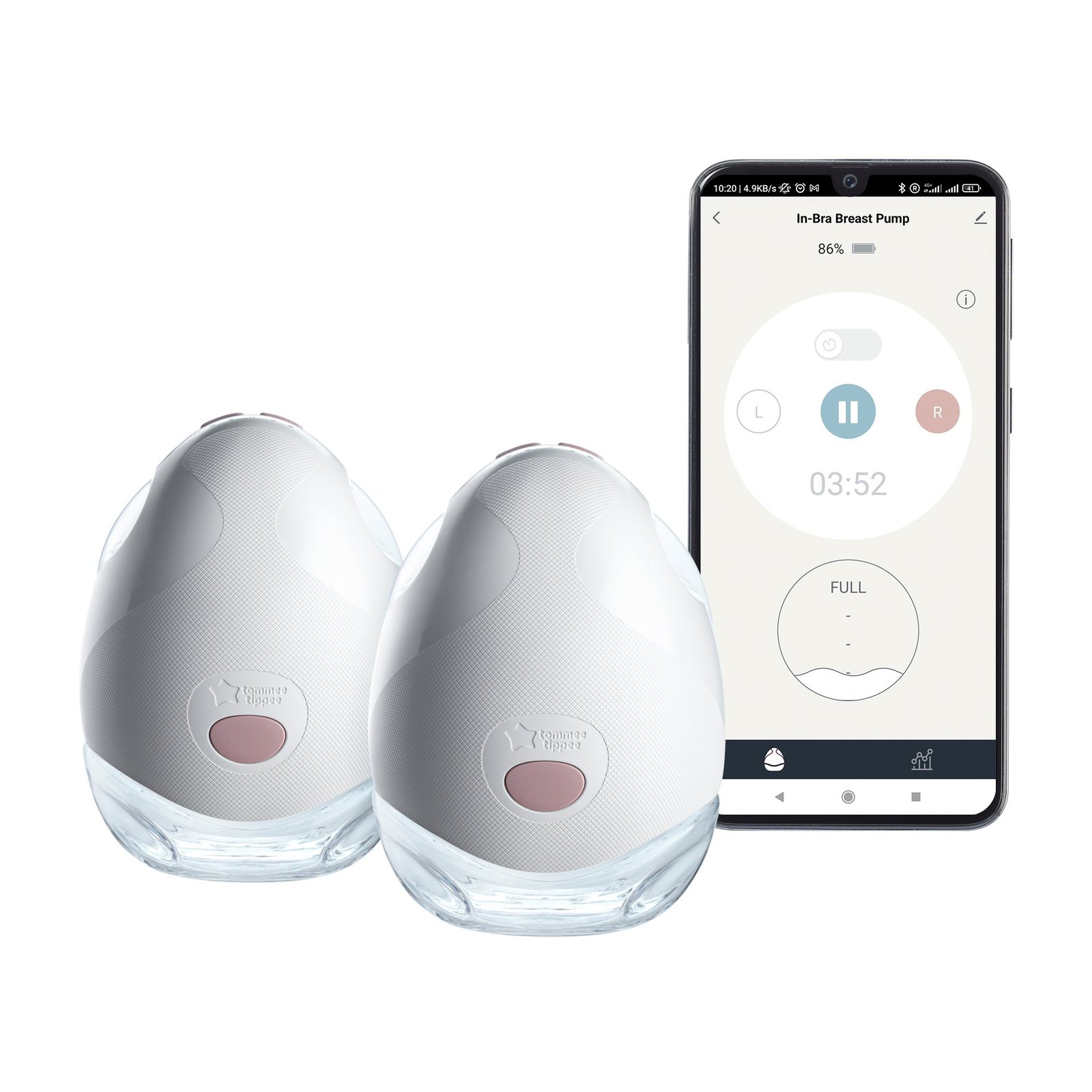 Tommee Tippee Bärbar Elektrisk Bröstpump Dubbel