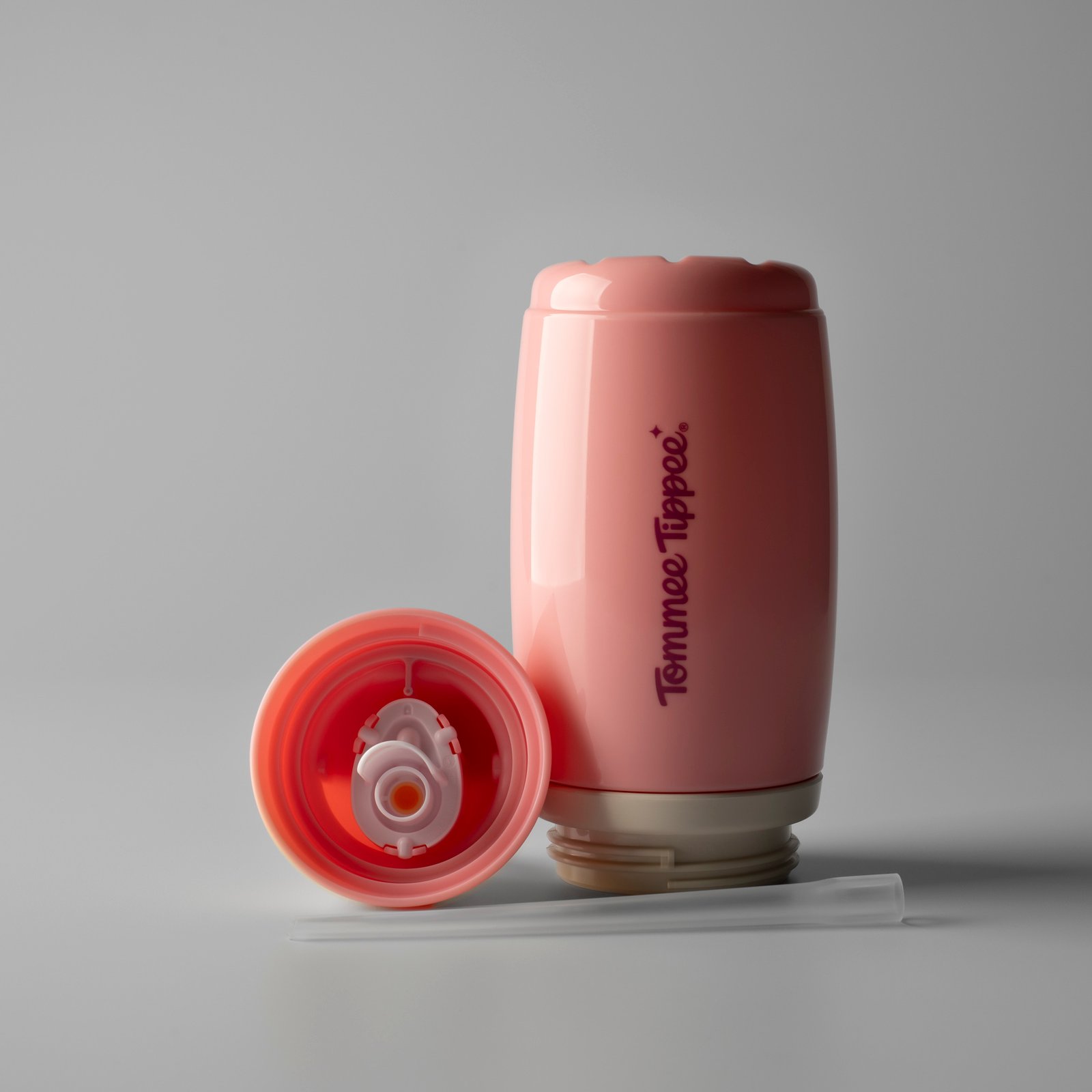 Tommee Tippee Isolerad Mugg med Sugrör Rosa 12m+ 266 ml