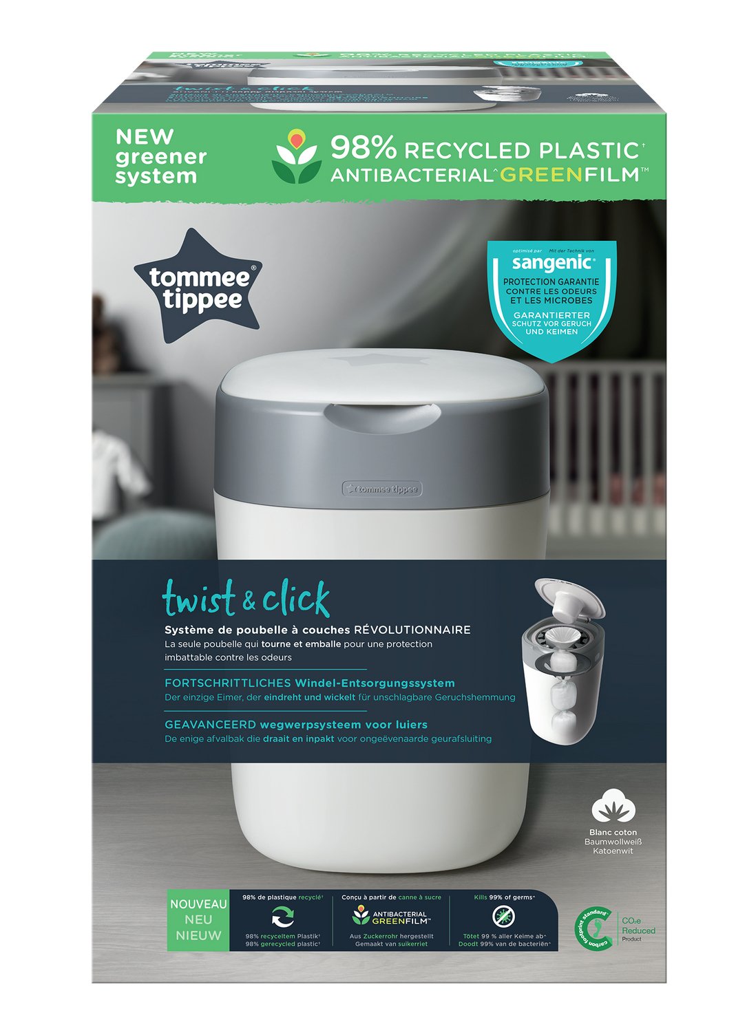 Tommee Tippee Twist & Click Bjöjhink Vit