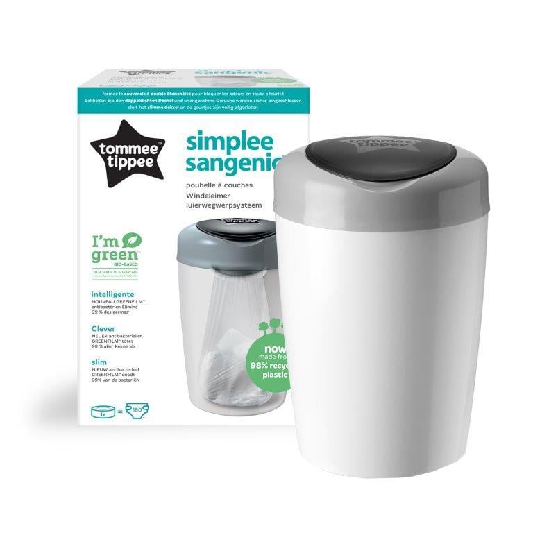 Tommee Tippee Simplee Sangenic Blöjhink Vit/Grå 1 st
