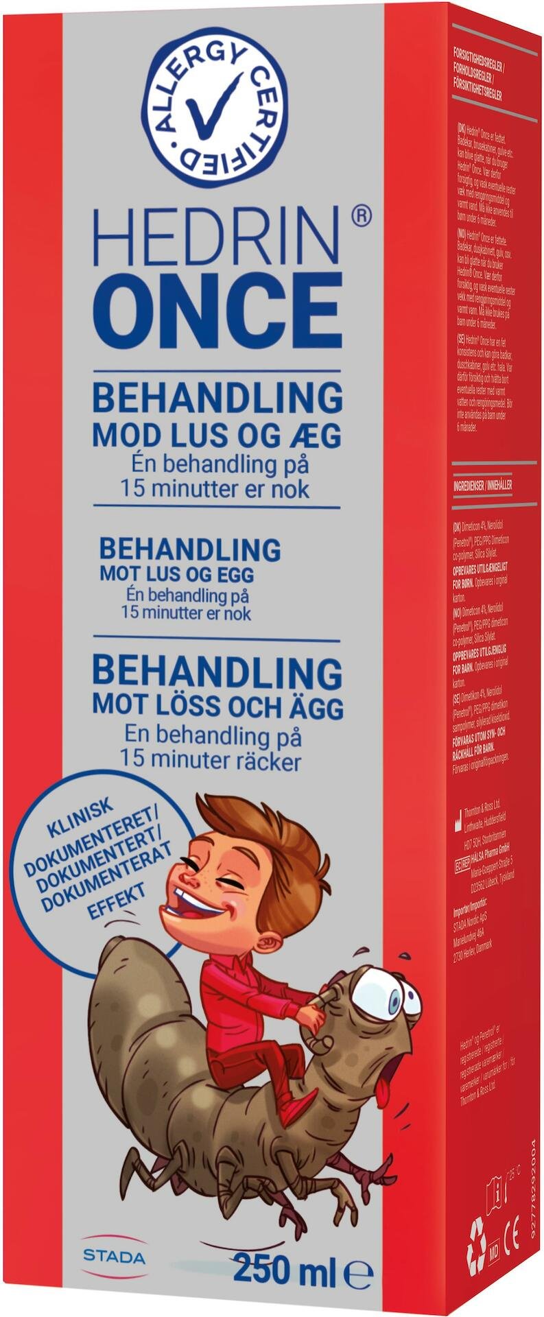 Hedrin Once Gel 250 ml