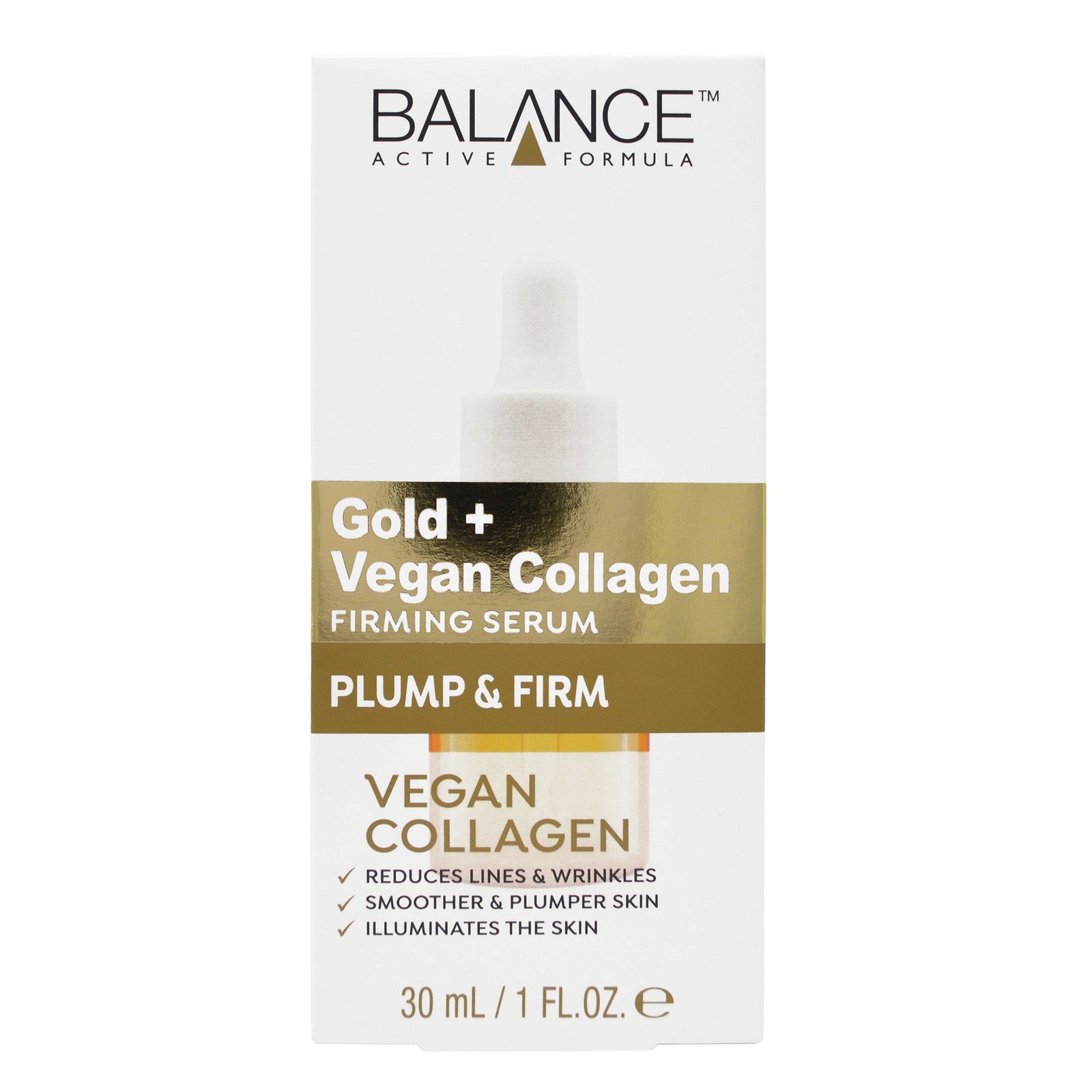 Balance Active Formula Gold and Vegan Collagen Firming Serum 30 ml