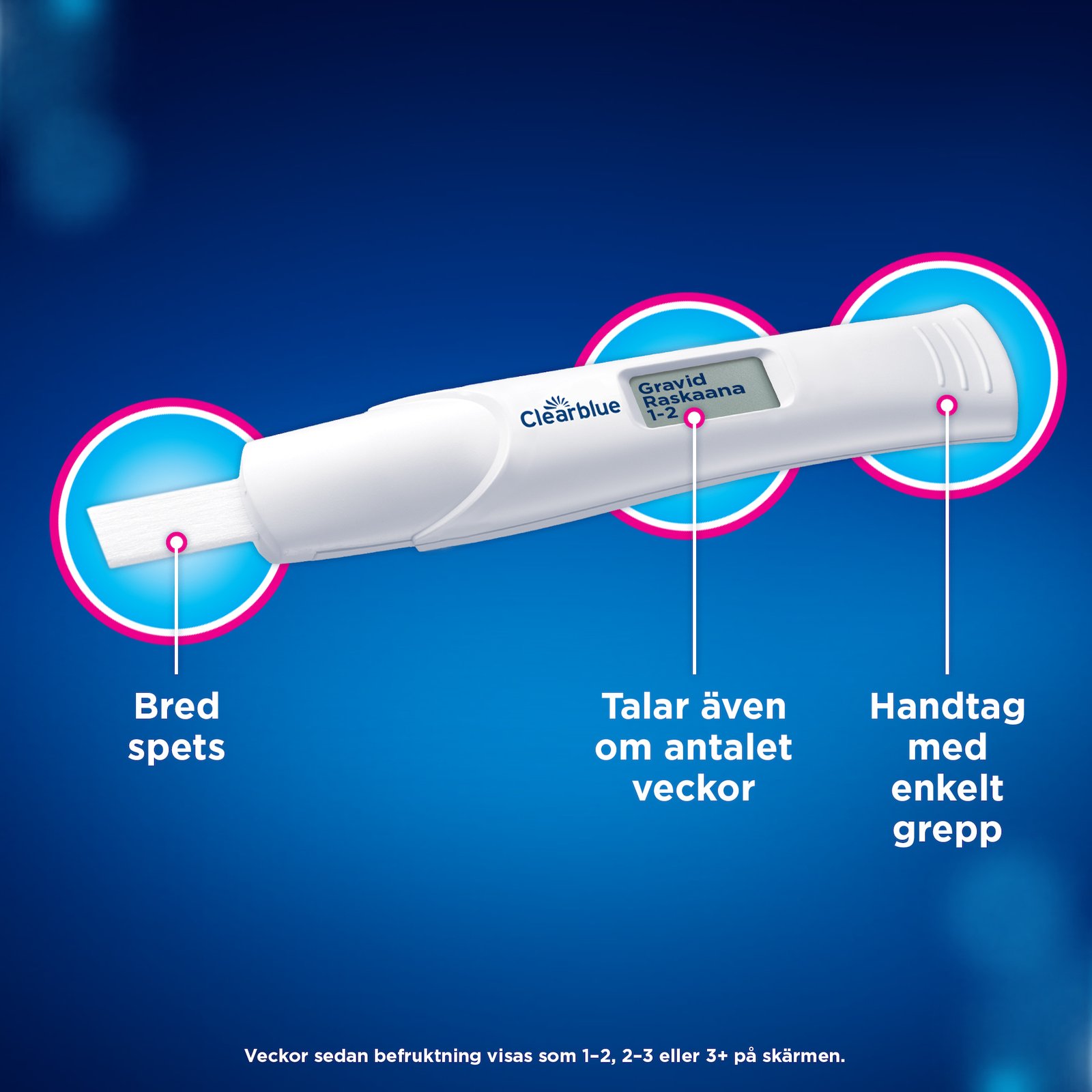 Clearblue Graviditetstest med veckoindikator 2 st