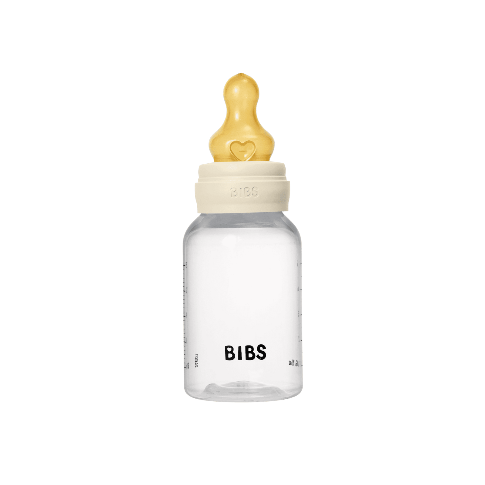 BIBS Baby Bottle Round Latex Slow Flow Ivory 150 ml