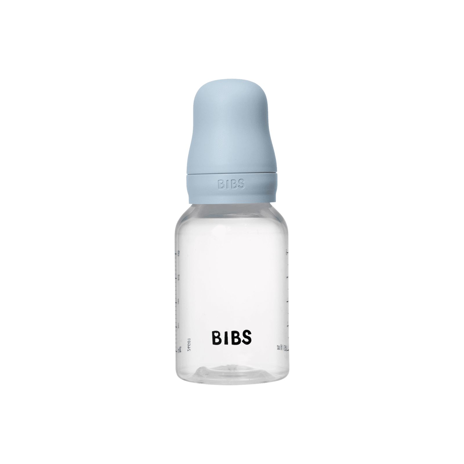 BIBS Baby Bottle Round Latex Slow Flow Baby Blue 150 ml