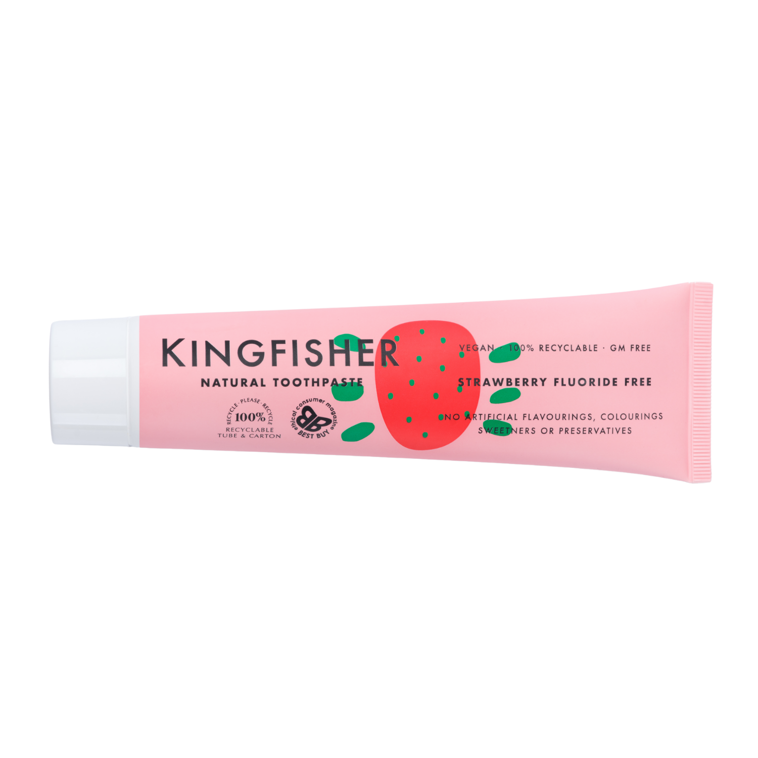 Kingfisher Tandkräm Barn Jordgubb Flourfri 100 ml