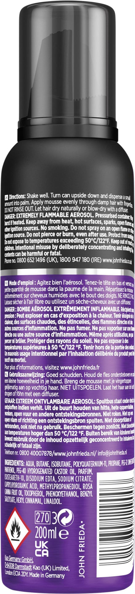 John Frieda Frizz Ease Dream Curls Curl Reviver Mousse 200 ml