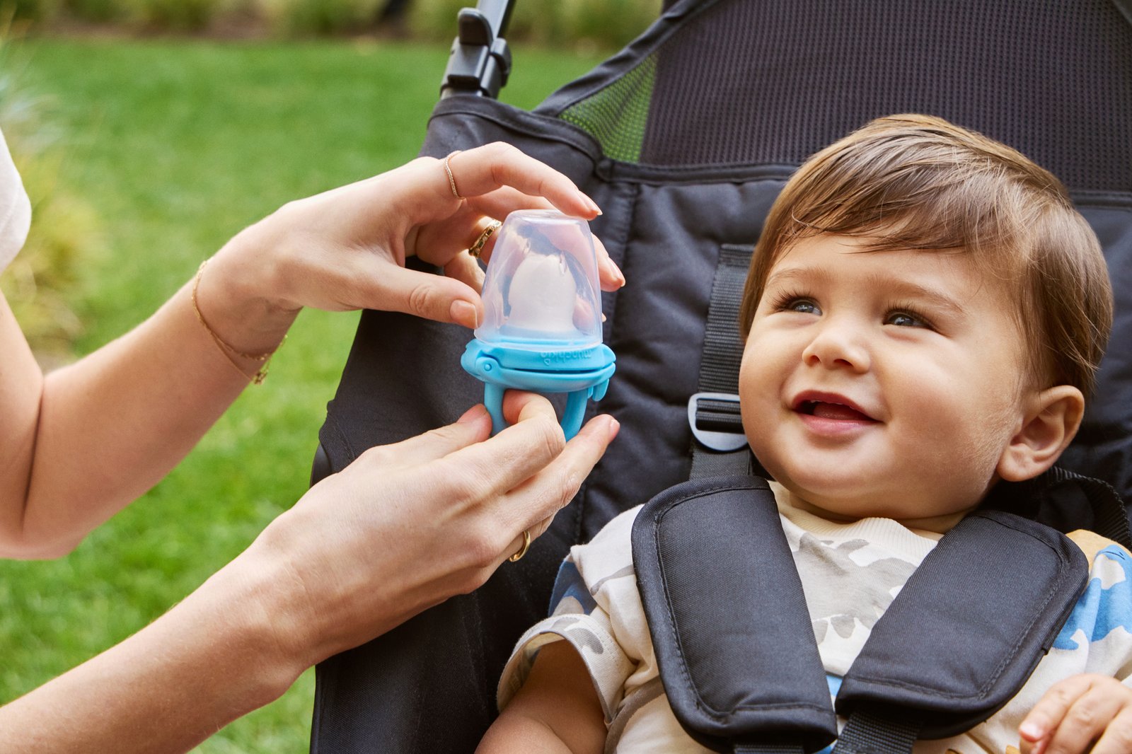 Munchkin Baby Food Feeder Silikon Blue