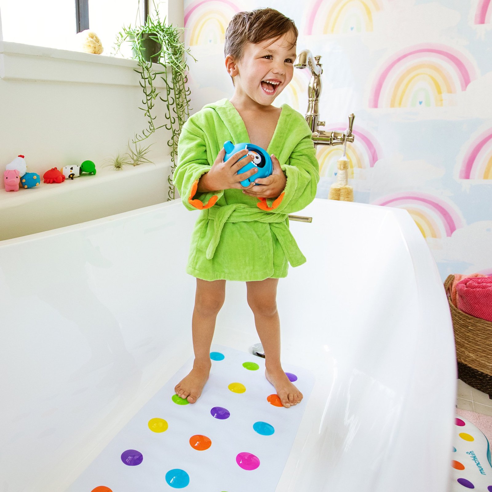 munchkin Dandy Dot Bath Mat 1 st
