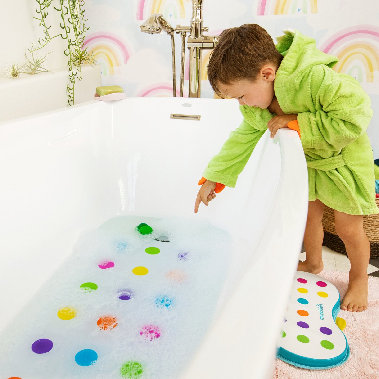munchkin Dandy Dot Bath Mat 1 st