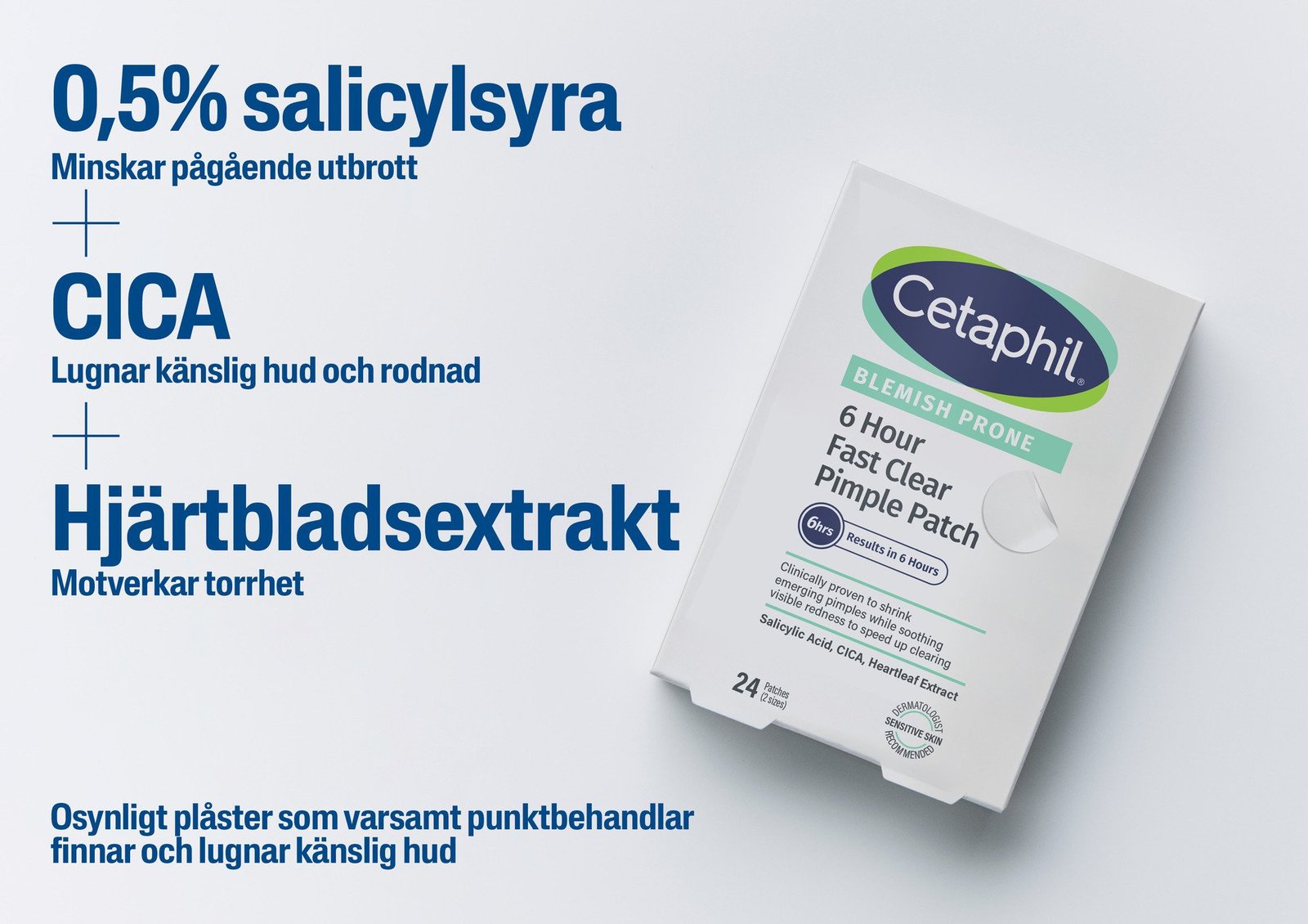 Cetaphil 6h Fast Clear Pimple Patch 24 plåster