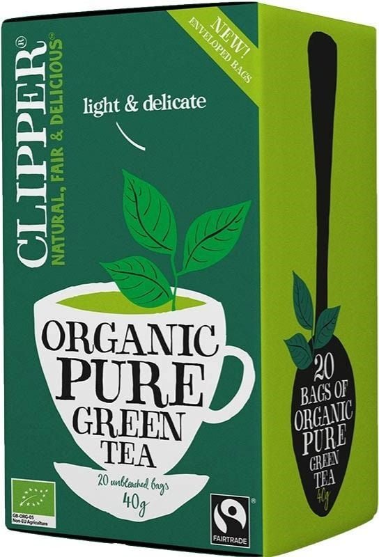 Clipper Organic Pure Green Tea 20 tepåsar
