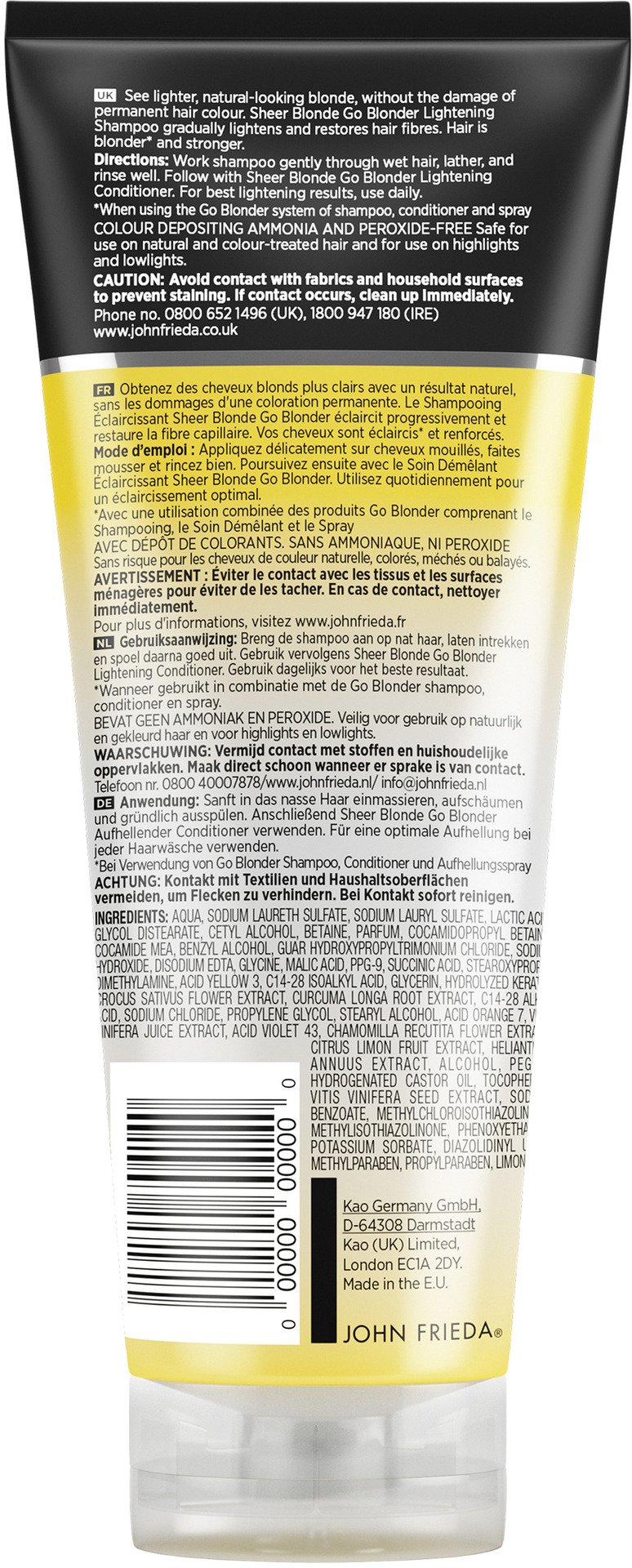 John Frieda Sheer Blonde Go Blonder Lightening Shampoo 250 ml