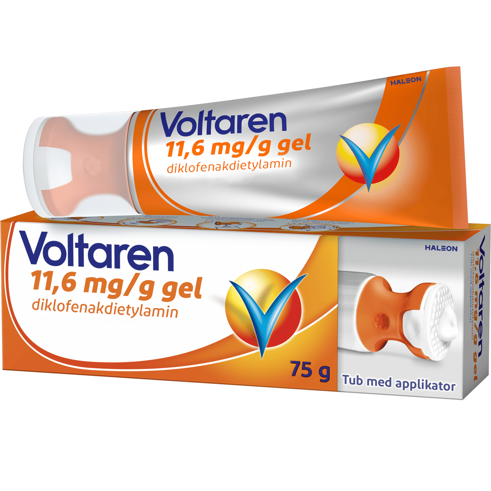 Voltaren Emugel 11,6 mg/g med enkel appliceringskork 75 g