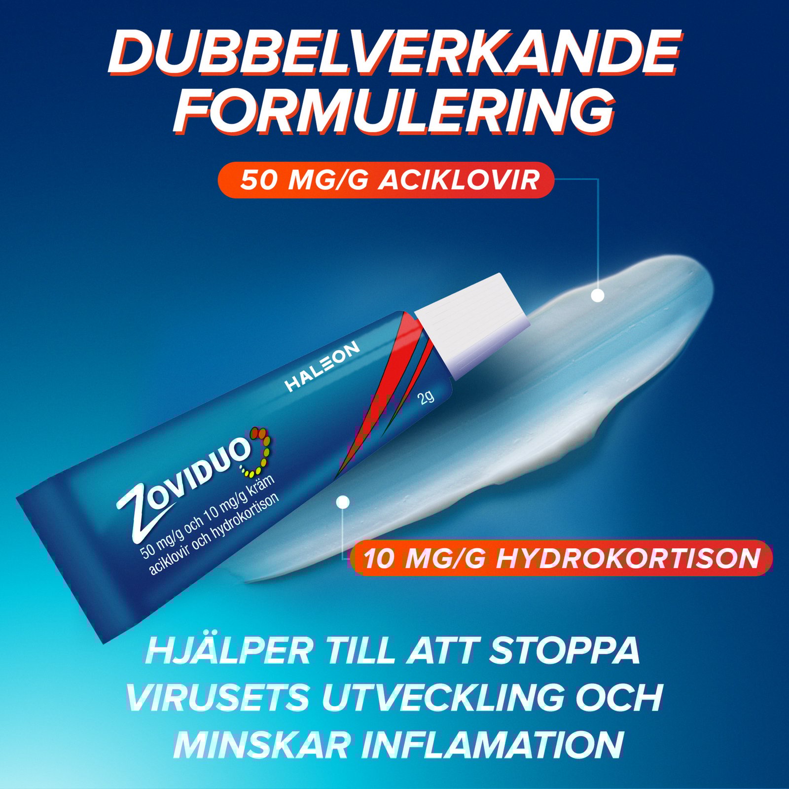 Zoviduo 2g kräm hydrokortison tub