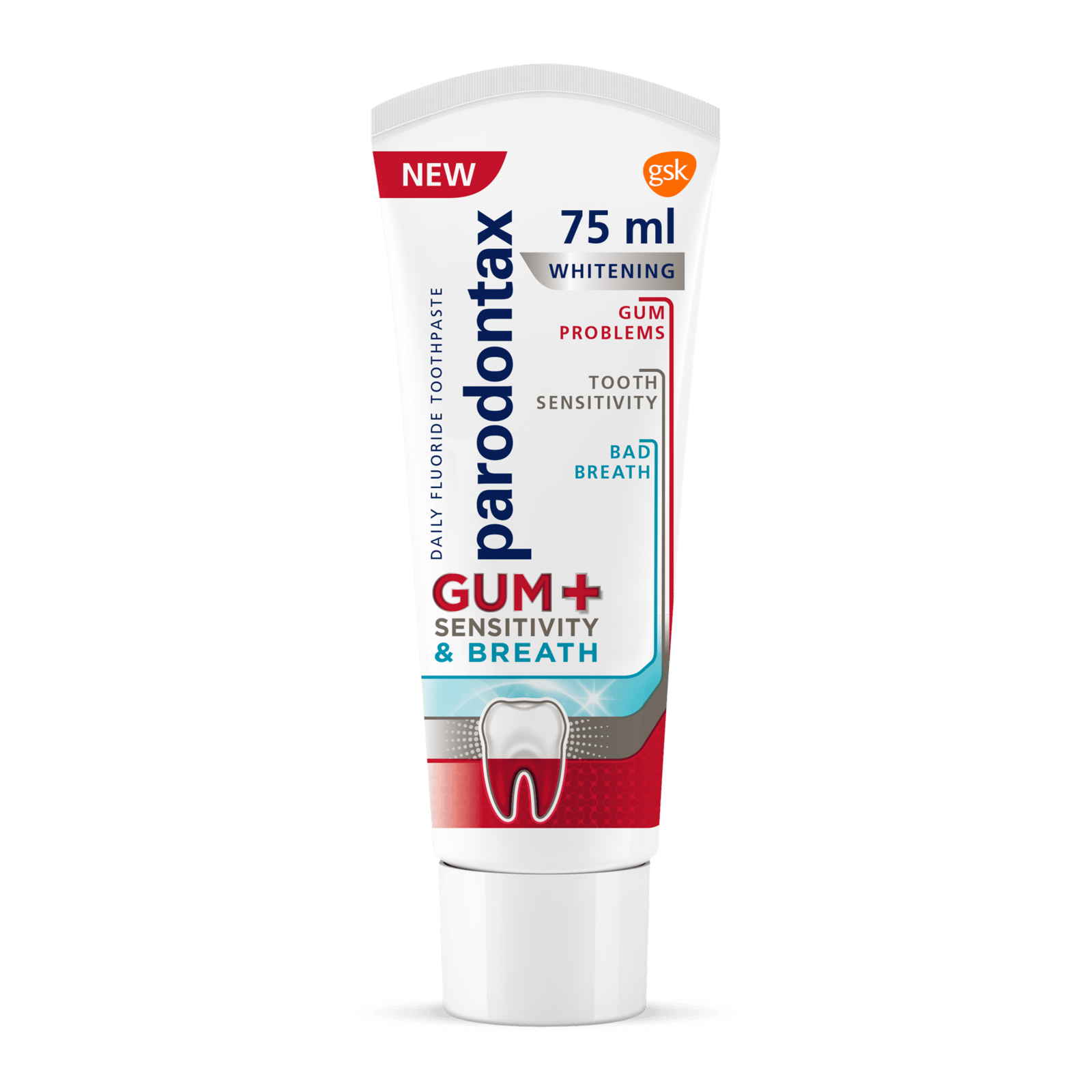 Parodontax Gum+ Sensitivity & Breath Tandkräm 75 ml