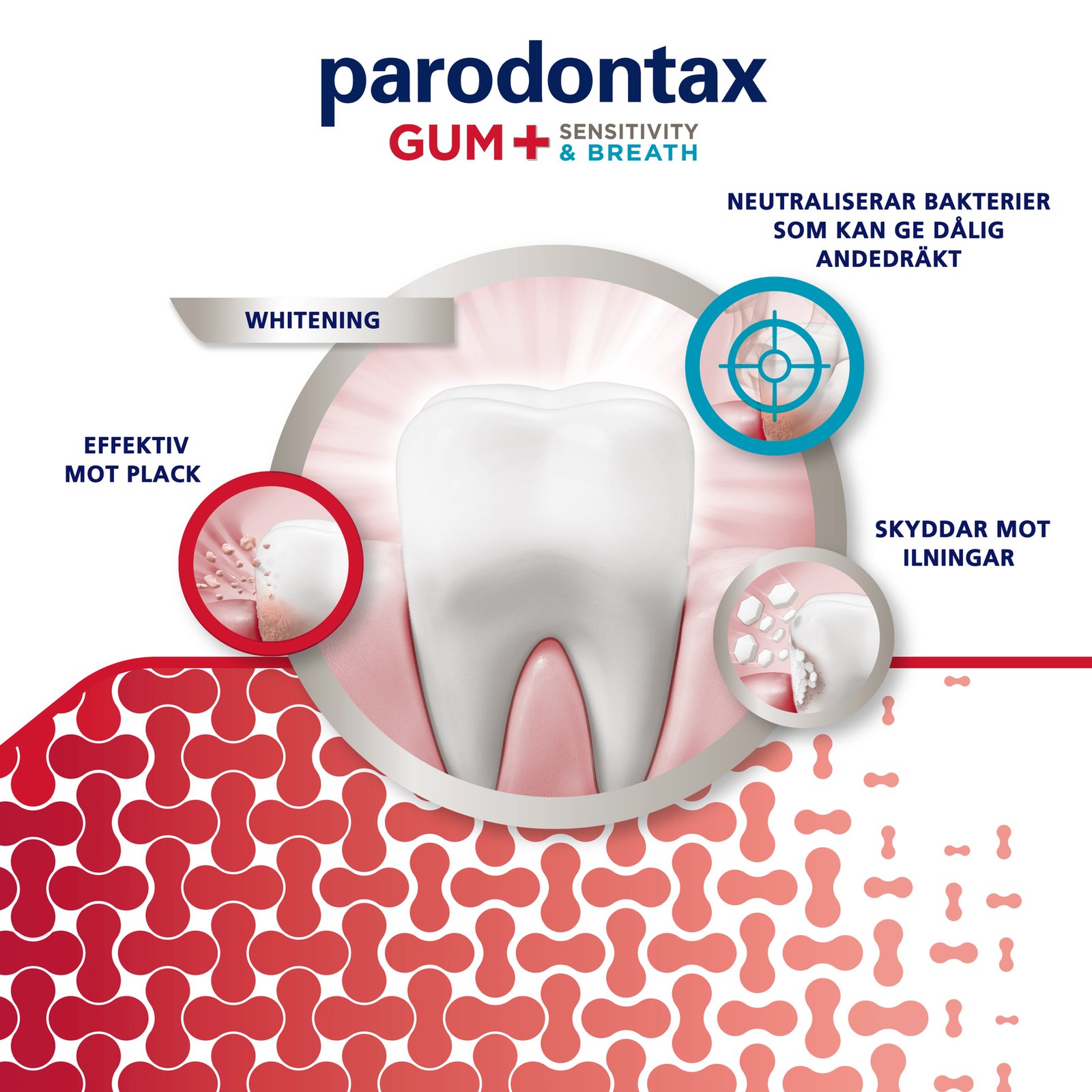 Parodontax Gum+ Sensitivity & Breath Tandkräm 75 ml
