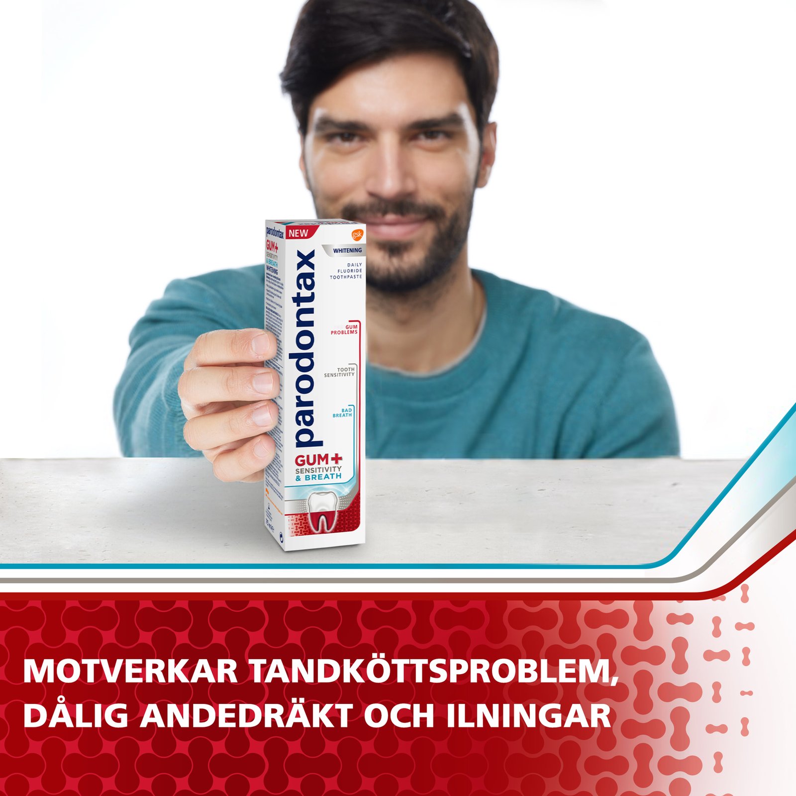 Parodontax Gum+ Sensitivity & Breath Tandkräm 75 ml