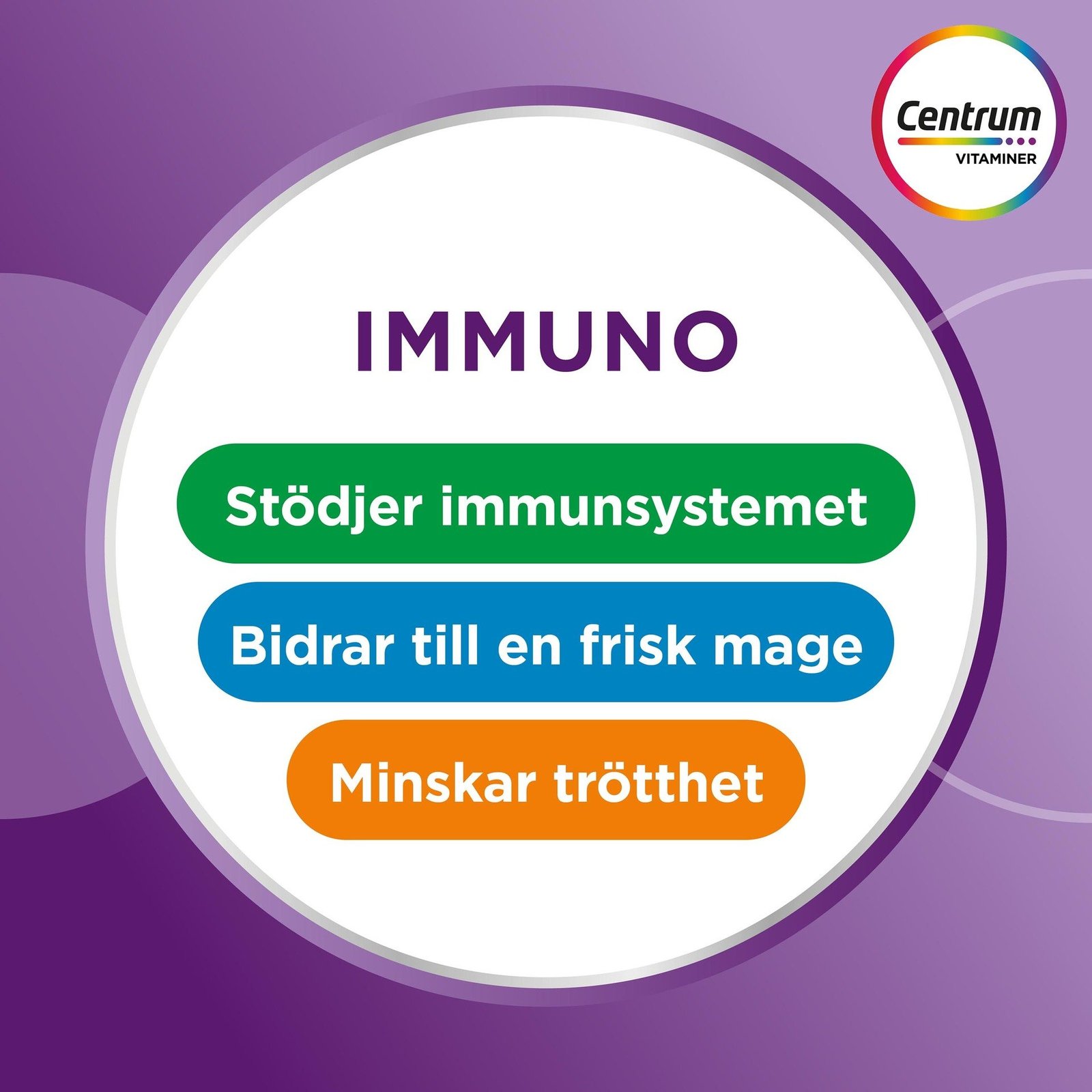 Centrum Immuno Multivitamin & Mjölksyrabakterier 60 tabletter