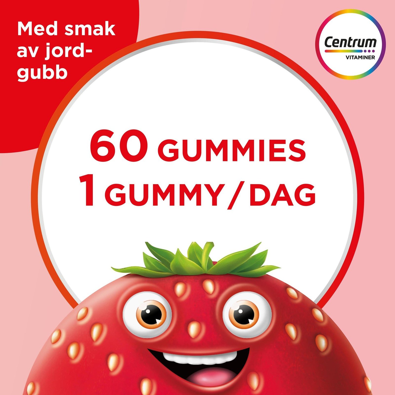 Centrum Barn Multivitamin Gummies Jordgubb 60 gummies
