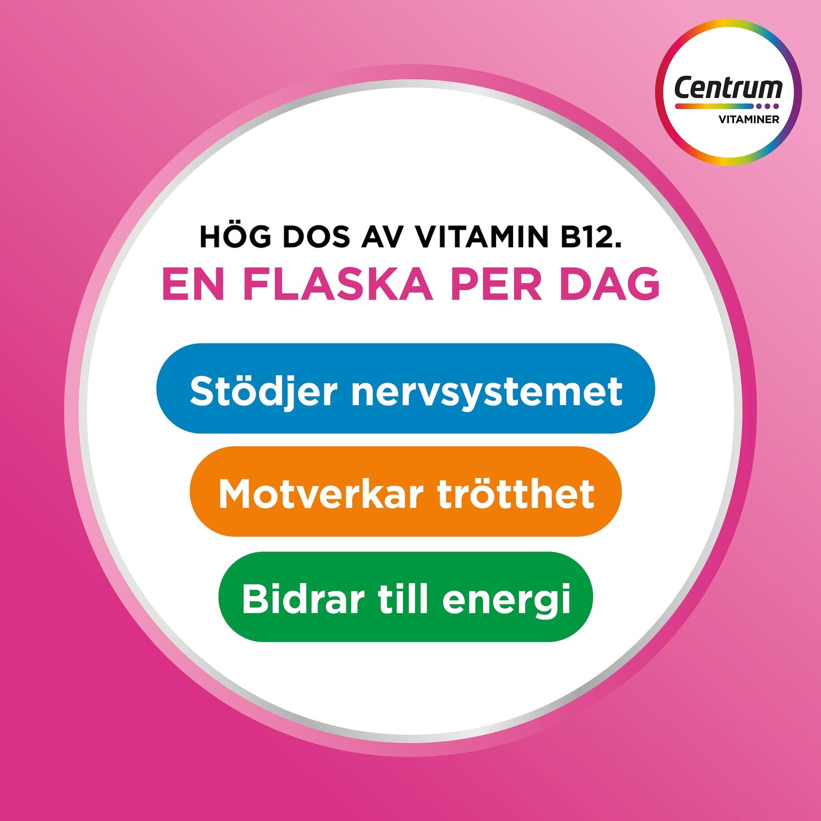 Centrum Energy & Vitality Energishot med B12 och zink 15 flaskor